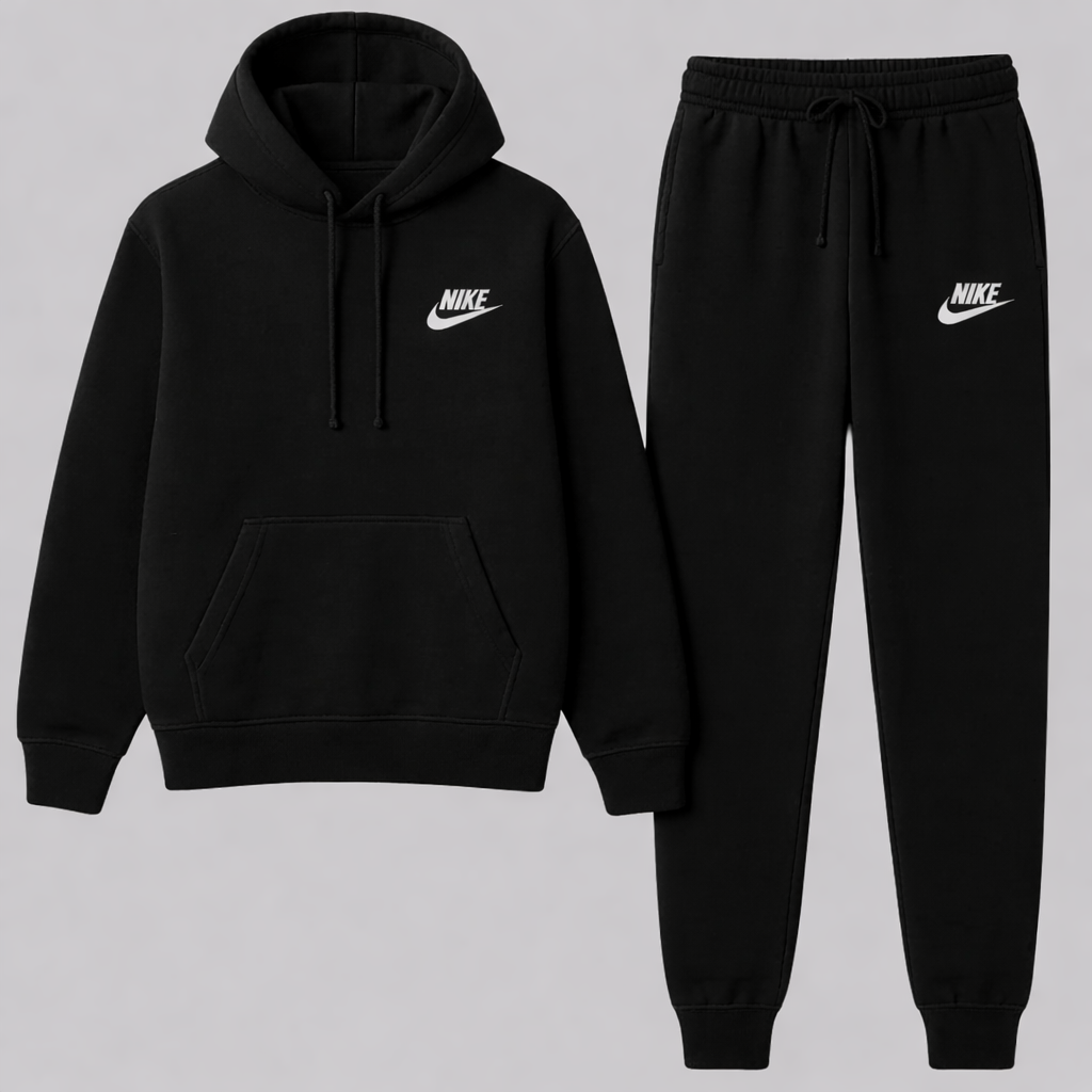 Czarny komplet dresowy Nike logo